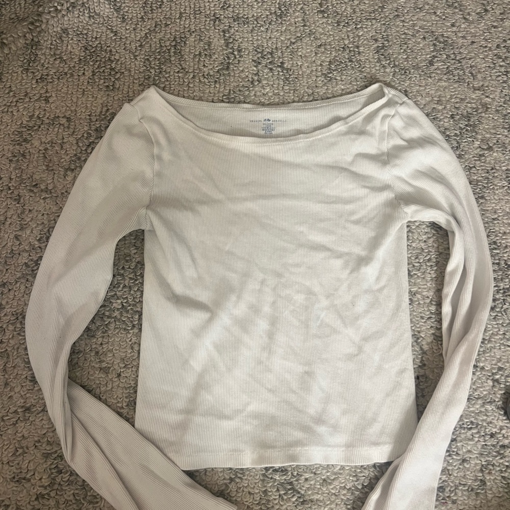 Women's Cream Long Sleeve Top